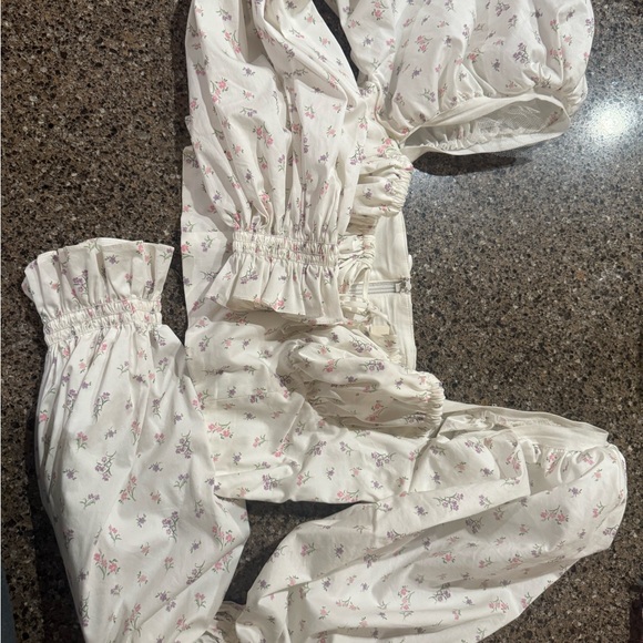 House of CB MILLICENT Puff Sleeve Crop Corset Top - Picture 4 of 11